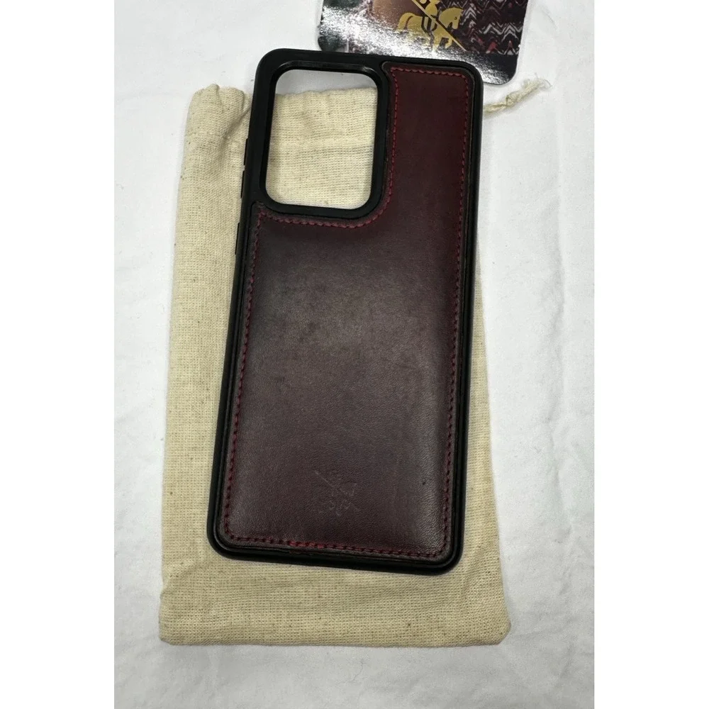 Venito Handcrafted Leather Phone Case Samsung Galaxy Brown Italy